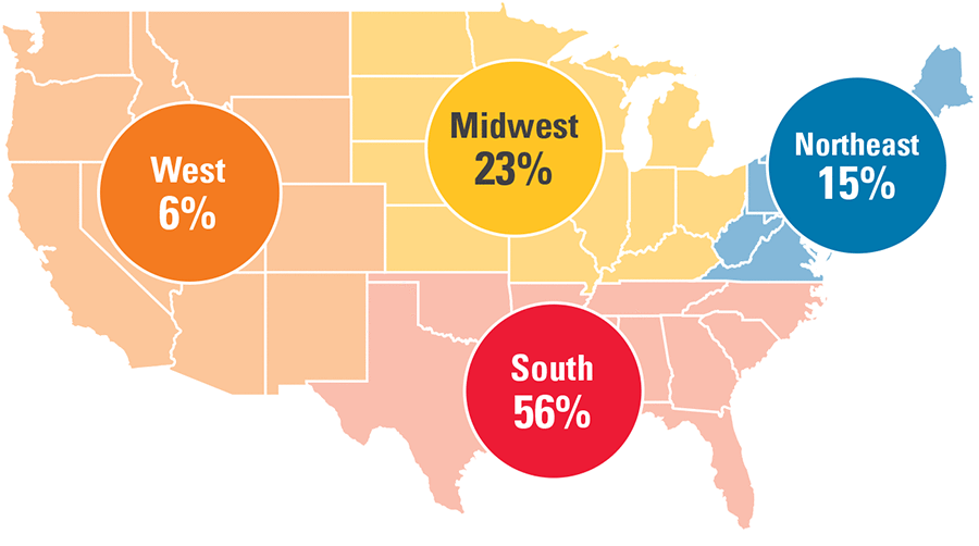 HBCE Geographic Attendance Breakdown